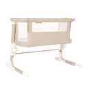 Baby Delight Beside Me™ Dreamer Bassinet, Organic Sesame 6-Position Height Adjustment, Mesh Wall for Air Flow & Visibility, Zip Down Beside Panel, 100% GOTS Certified Organic Cotton, 
Item Dimensions L x W x H	36.5"L x 26.3"W x 37"H