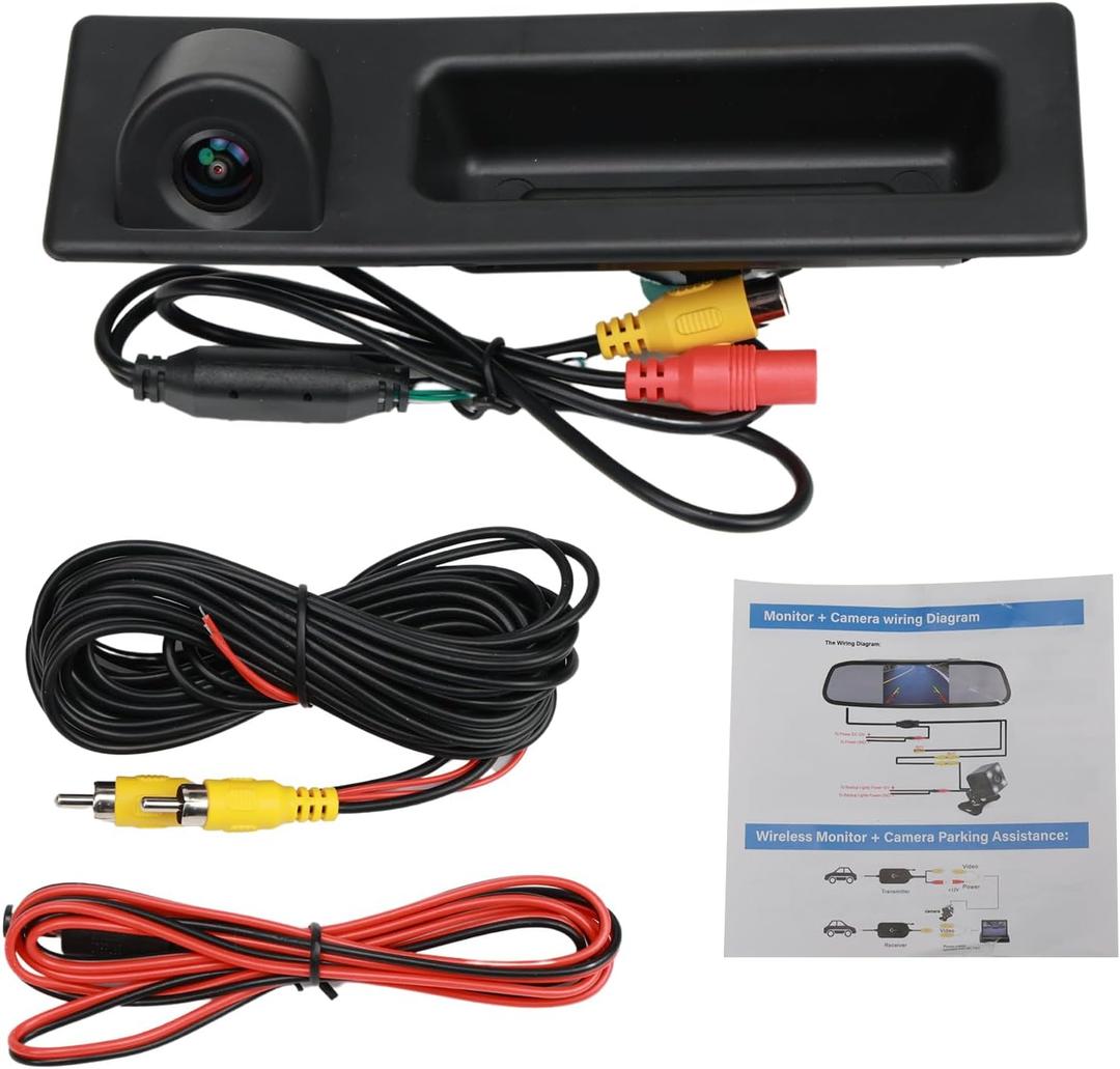 Rear View Camera 1280x720p Trunk Handle Rear View Reverse Backup Camera Fits Vehicle F Series 3/4/5 X3 X4 F30 F32 F10 F11 F25