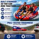Towable Tubes for Boating 2 Person Boat Tube for Tubing with EVA Pad, Large