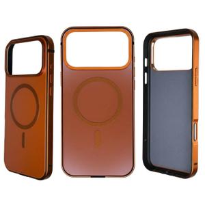Magnetic 3 in 1 for iPhone 17 Pro Max Case, [Omni-Directional Protection] with 1x Screen Protector + 1x Camera Cover, [Seamless Work with Magsafe] Protective Case for iPhone 17 Pro Max Cosmic Orange