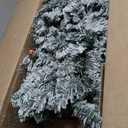 Kadyn Christmas Decoration, Christmas Tree,Xmas Tree,4 Feet Pre-Lit Artificial Christmas Tree Snow-Flocked Slim Pencil Xmas Decor