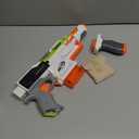 Nerf Modulus Stryfe Motorized Blaster - Fires 6 Darts in a Row - Includes Drop Grip, Barrel Extension, 6-Dart Clip, 6 Nerf Elite Darts