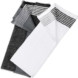 PATIKIL Large Caddy Towel 22" x 44", 1 Set Caddie Style Golf Towel Cotton Camping Towels for Golf Bags Golfers Tour Player Club, Multicolor (Black-white ; White-black)