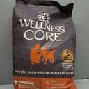 Wellness CORE Adult Dry Dog Food, Grain Free Kibble, Natural, High Protein, Turkey and Chicken Recipe, 26 lb Bag