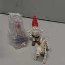 brableewear Skeleton Garden Gnomes Statue Zombie Gnome Sculptures Resin Dwarf Figurines Horror Halloween Ornaments (3 Pcs)