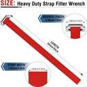 Gerox Heavy-duty belt-type oil filter wrench | Oil filter removal tool | Suitable for narrow areas | For installing and removing engine filters, oil pipes, and joints | Anti-slip and adjustable