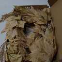 Fall Decorations for Home - 6Ft Artificial Berry Cypress Leaves Garlands - Autumn Garland Centerpieces for Harvest Halloween Thanksgiving Fireplace Mantle Table Porch Indoor Decor
