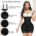 Lover-Beauty Fajas Colombianas Shapewear for Women Tummy Control Postpartum Body Shaper Butt Lifter Bodysuit (Black, XS)