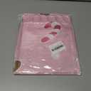 GPGHE Pink Christmas Gingerbread Decorations Shower Curtain Holiday Bathroom Gingerbread Man Curtain with 12 Hooks 71x71 Inch