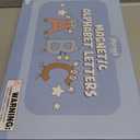 Joyreal Magnetic Alphabet Letters with Magnet Board, Neutral Magnetic Letters for Fridge & Classroom, Foam ABC Magnets for Toddlers Learning, Preschool Educational Toys Gift (Normal)