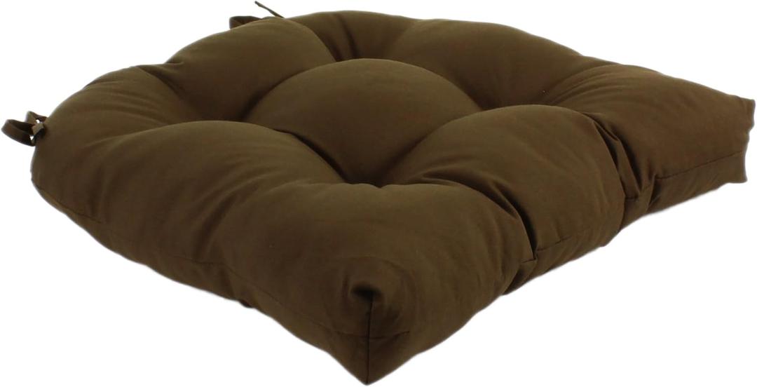 College Covers Everything Comfy Indoor/Outdoor Seat Patio D Cushion, 1 Count (Pack of 1), Brown