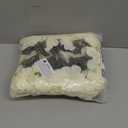 Flojery Silk Hydrangea Heads Artificial Flowers Heads with Stems for Home Wedding Decor,Pack of 10 (Ivory)