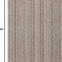 Garland Rug Striped Shag Non-Slip Recycled 5' X 7' Multi-Color Area Rug Modern, Stain-Resistant, Ideal for Living Rooms & High-Traffic Areas
