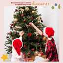 2 x Teacher Ornament - Teacher Christmas Ornaments for Tree - Teachers Gifts for Women - Teachers Daycare Provider Christmas Ornaments 2025 - Teaching Gifts - Teaching Crochet Ornament & Card