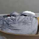 Homemate Electric Heated Blanket Twin Size - 62"x84" Heating Blanket Twin Size 1/2/4/6/8 Hours Auto-Off 10 Heat Level Over-Heat Protection Flannel Sherpa ETL Certification (01 - Light Grey)