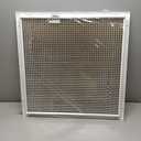 HVAC Premium 24'' x 24'' Cube Core Eggcrate Return Air Grille - Aluminum Rust Proof - HVAC Vent Duct Cover - White [Outer Dimensions: 25.75 x 25.75]