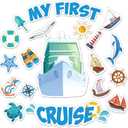 Oudain 20 Pcs Cruise Door Decorations Magnetic 2025 First Cruise Ship Door Magnets Nautical Room Magnets Carnival Boat Ship Cabin Funny Decorations for Nautical Room Fridge Car Computer