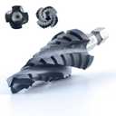 toolant Four Spiral Flute Cobalt Step Drill Bit(Pro), 1/4"-3/4" Impact Ready Unibit Step Drill Bit, 1/4" Hex Shank Step Bits for Metal, Stainless Steel, Aluminum, Plastic