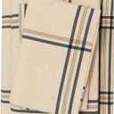Great Bay Home Flannel Sheets Queen Size - 100% Turkish Cotton, Double-Brushed, Plaid and Stripe Bed Sheet Set - Ultra-Soft, Cozy, 4-Piece Bedding Set (Wide Plaid Blue & Tan)