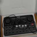 SINWE Streaming Audio Mixer,RGB audio Interface with Pro-preamp, 48V Phantom Power for Live Streaming, Individual Control, Voice Changer, 4 Customize sound pads for Podcast/Recording/Vocal/Game