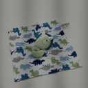 Minky Animal Snuggler Lovey Blanket for Kids, Babies, Boys, Girls, Gender Neutral Security Blanket with Stuffed Animal (Dynamic Dino)