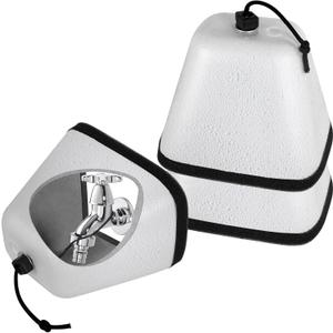 HEATIT Outdoor Faucet Cover - Foam Insulated to Prevent Winter Freeze-Ups, Reusable, 4 Pack