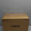 CTSNSLH 4 Tier Plastic Storage Bins and Boxes Organizer - Stackable with Lids for Bedroom, Living Room, Office - Foldable Containers (White)