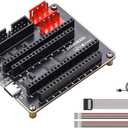 ESP32 LED Matrix Adapter Board with Dual Power Input & HUB75 Interface for RPi - Easy Connect Shield for LED Matrix Panel Projects