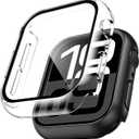 2 x TAURI 2 Pack Hard Case for Apple Watch Series 11/10 46mm Screen Protector