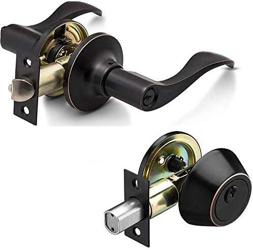 Dorence Combo Lock Set - 6461ORB+7301ORB Oil Rubbed Bronze