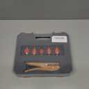 6Pcs Limit Countersink Drill Bit Set with Hole Punch, Adjustable Depth Wood Countersink Drill Bit Kit, Includes 1/8"-5/32" Bits & 3/8" Punch, Perfect for Woodworking & PVC Edge Banding (Bits + Plier