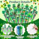 CZWZ 30Pcs Mini Multicolor Pens in One 4-in-1 Cute Pens Bulk, Ballpoint Pen for Birthdays and Parties, Fun Gifts Assorted Ink Kawaii Pen(St Patricks Day)