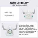 Airmini Filter Humidx Cartridges Designed for ResMed Airfit F20 CPAP Mask Compatible with AirFit & AirTouch F20 Full-Face Masks Enhances Humidity for Improved Comfort (6)