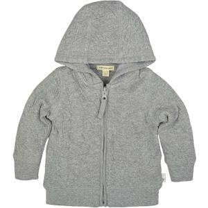 Burt's Bees Baby Unisex Sweatshirts, Lightweight Zip-up Jackets Coats, Organic Cotton Hooded, Heather Grey Quilted, 9 Months US