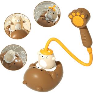Bath Toys for Toddler 3-4 Years, 5 Modes Baby Bath Shower Sprayer for 1 2 Year Old, Bear Sprinkler Bathtub Toy with Shower Head for Boys Girls Ages 4-8 Gifts