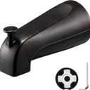 Enhon Slip on Tub Spout with Diverter, Compatible with American Standard 8888026.002 Tub Spout, Bathroom Bathtub Faucet, Fits 1/2 Copper Water Tube(5/8 Dia), 5/32 Hex Wrench(Oil Rubbed Bronze,1)