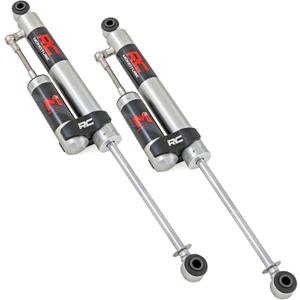 Rough Country M1R Monotube Rear Shocks with External Reservoir for Chevy Colorado & GMC Canyon 2WD/4WD (2015-2022) w/2.5-6" Lift - High Performance Shock Absorbers, 2-Pack