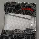 COOLOMG Basketball Knee Pad for Kids Youth Adult, Compression Anti-slip Knee Sleeve for Baseball Volleyball Football, Sports Knee Protector (1 Pair) (Small, White Bubble)