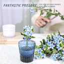 SUPMIND Glass Bud Vase Set of 12, Small Blue Flower Vases for Centerpieces in Bulk, Mini Vintage Vase for Wedding, Home,Table Decoration