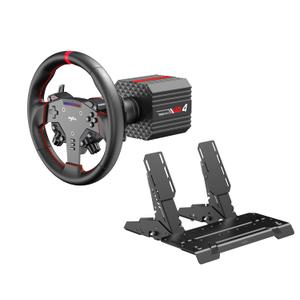PXN VD4 Bundle F Gaming sim racing wheel Direct Drive Servo Motor Base 4NM Force Feedback 11" Racing Wheel & Hall 2-Pedal PC Steering Wheel set for PC Windows 7/8/10/11
