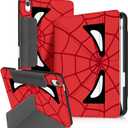 for iPad Mini 7 Case/for iPad Mini 6th Generation Case- with Pen Holder Cute Cartoon for iPad Mini 6 Case 8.3 inch for Boys Girls Women Men Cool Kawaii Fun Protector Case, Red Eyes