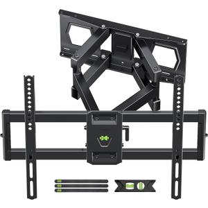 Full Motion TV Wall Mount for Most 37"-84" Flat Screen TV, Swivel or Tilt TV Wall Bracket with Dual Articulating Arms, for 12"-16" Wood Studs, Max VESA 600x400mm, Load 120 lbs by USX MOUNT, Black
