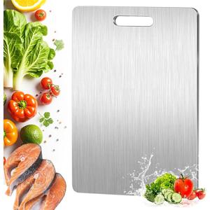 Titanium Cutting Board for Kitchen, 15.311 Large Size Cutting Board Double Sided Food Grade, Non Toxic Chopping Board for Meat/Fruit/Vegetable, Dishwasher Safe Easy to Clean