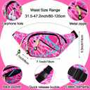 Hicarer 18 Pcs 80s Accessories for Women Girls Neon Retro Glow 1980s 90s Party Outfits New Year Costume Pink Fanny Pack Leg Warmer