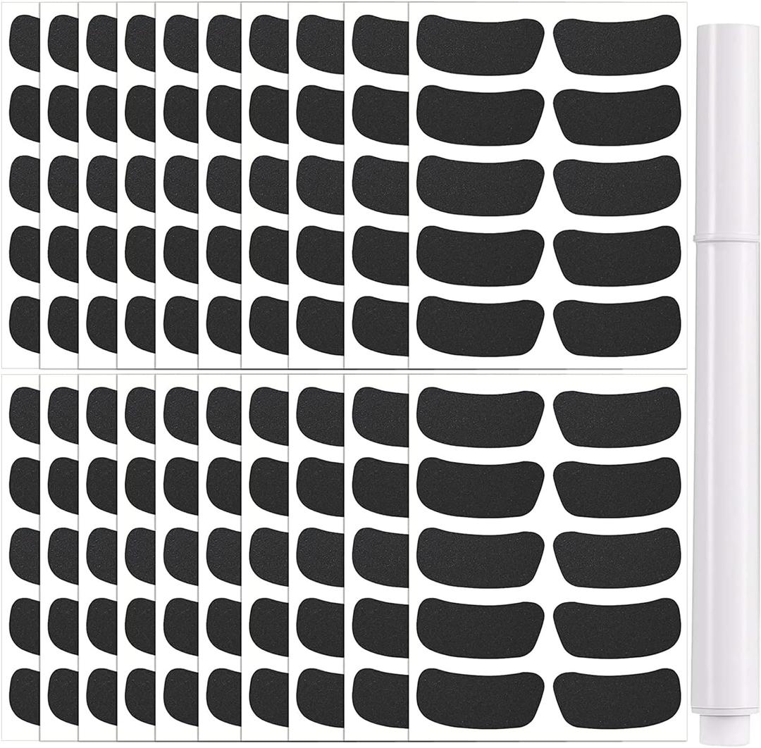 200 Pairs Sports Eye Black Stickers for Kids, Eye Strips Sports Eye Stickers Breathable Eye Strips for Baseball Football Softball Lacrosse Fans on Game Day, with 1 White Pencil