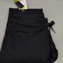 SEVEGO Tall Women 38" Inseam Fleece Lined Joggers Thermal Sweatpants Hiking Running Pants with Zipper Pockets, Black, Medium