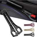 YGDMD 2PCS Car Gap Filler with Storage Slots,Upgrade Version Car Seat Gap Filler Organizer for Keys and Phone Holder,Multi-Purpose No Drop Seat Guard Avoid Items Droping (Black)