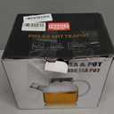 Glass Teapot 50.7oz/1500ml, Stovetop & Microwave Safe Borosilicate Tea Pot,Clear Teapot with Strainer, Glass Tea Kettle with Wooden Lid for Loose LeafFruit Tea and Fragrant Tea