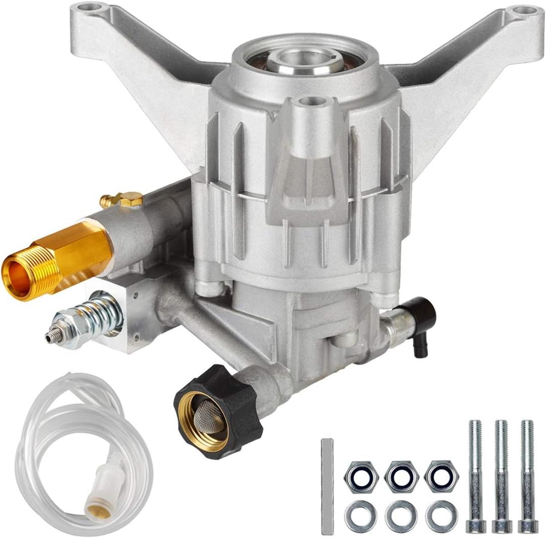 Vertical Pressure Washer Pump 7/8" Shaft, 3000 PSI, 2.5 GPM Replacement Power Washer Pump, Compatible with gcv190, 308653078, Rear facing, M22-14mm Outlet