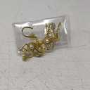 Gold Shower Curtain Hooks Rings, Decorative Shower Curtain Hangers, Heavy Duty Metal Shower Rings, Sunflower Shower Hooks for Shower Curtain Rod and Liner, Bathroom Curtain Hooks, Luxury Gold, iToplin